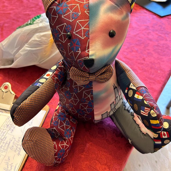 Memory Necktie Bear - Etsy
