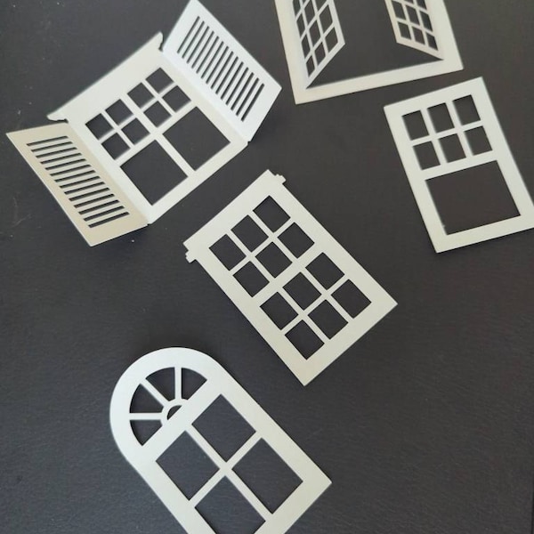 5 Designs Window Set Bundle Digital Cutting Files, SVG, DXF Files ...