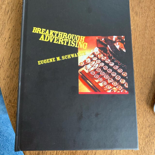 Breakthrough Advertising by Eugene Schwartz - Hardcover Book Good