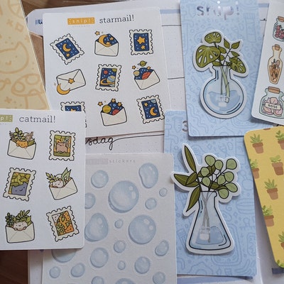 Science Lab Sticker Sheet Paper Stickers for Journal - Etsy