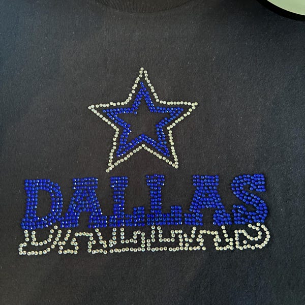 Rhinestone Dallas Template Svg Rhinestone SS10 Dallas Design Png Eps ...