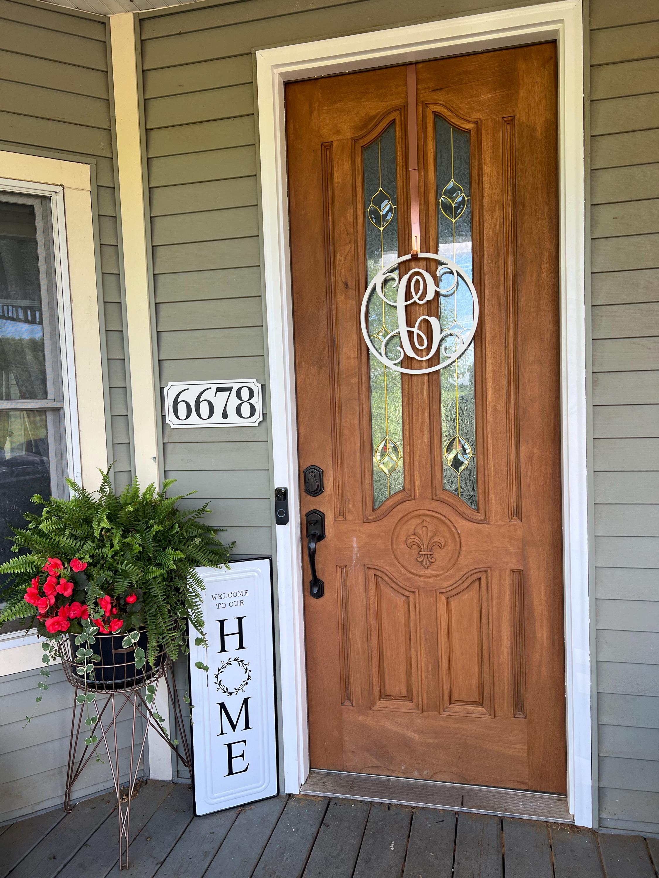 House Numbers Plaque Medium Address Plaque Vertical Custom House Numbers Signs Horizontal HDPE Plastic Weather-Resistant