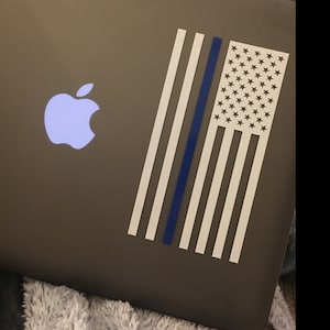 3x Thin Blue Line Lives Matter Decal Sticker Support Law Enforcement Car Truck E - Foto 3