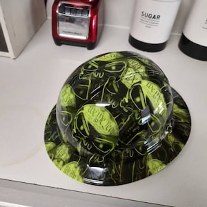 NEW Full Brim Hard Hat – Custom Hydro Dipped Big Texas Flag Design, ANSI Rated For Safety