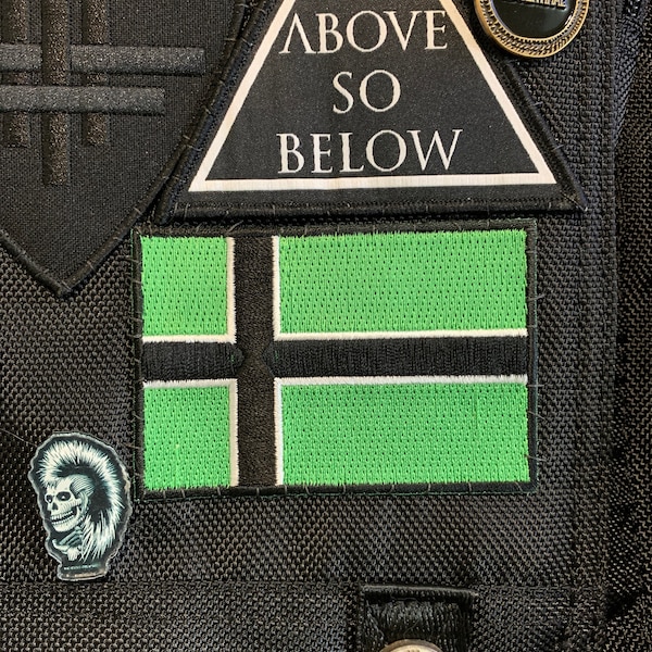 Vinnland VINLAND VIKING FLAG PATCH Patches Backpack BADGE IRON ON - Foto 9