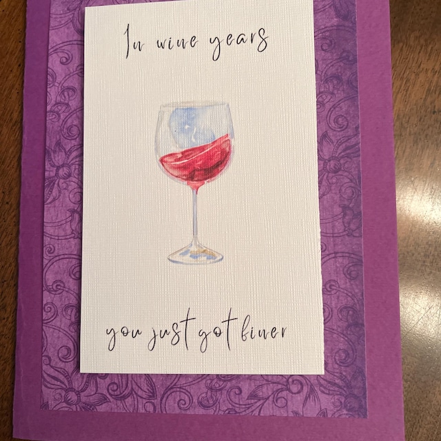 Amici E Vino / Divertente Biglietto Di Auguri Di Compleanno Per Amici, Colleghi, Genitori, Famiglia - Vino E Parole #4 - Italia - Foto 2