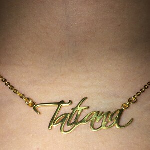 Cursive Name Necklace Personalized Name 