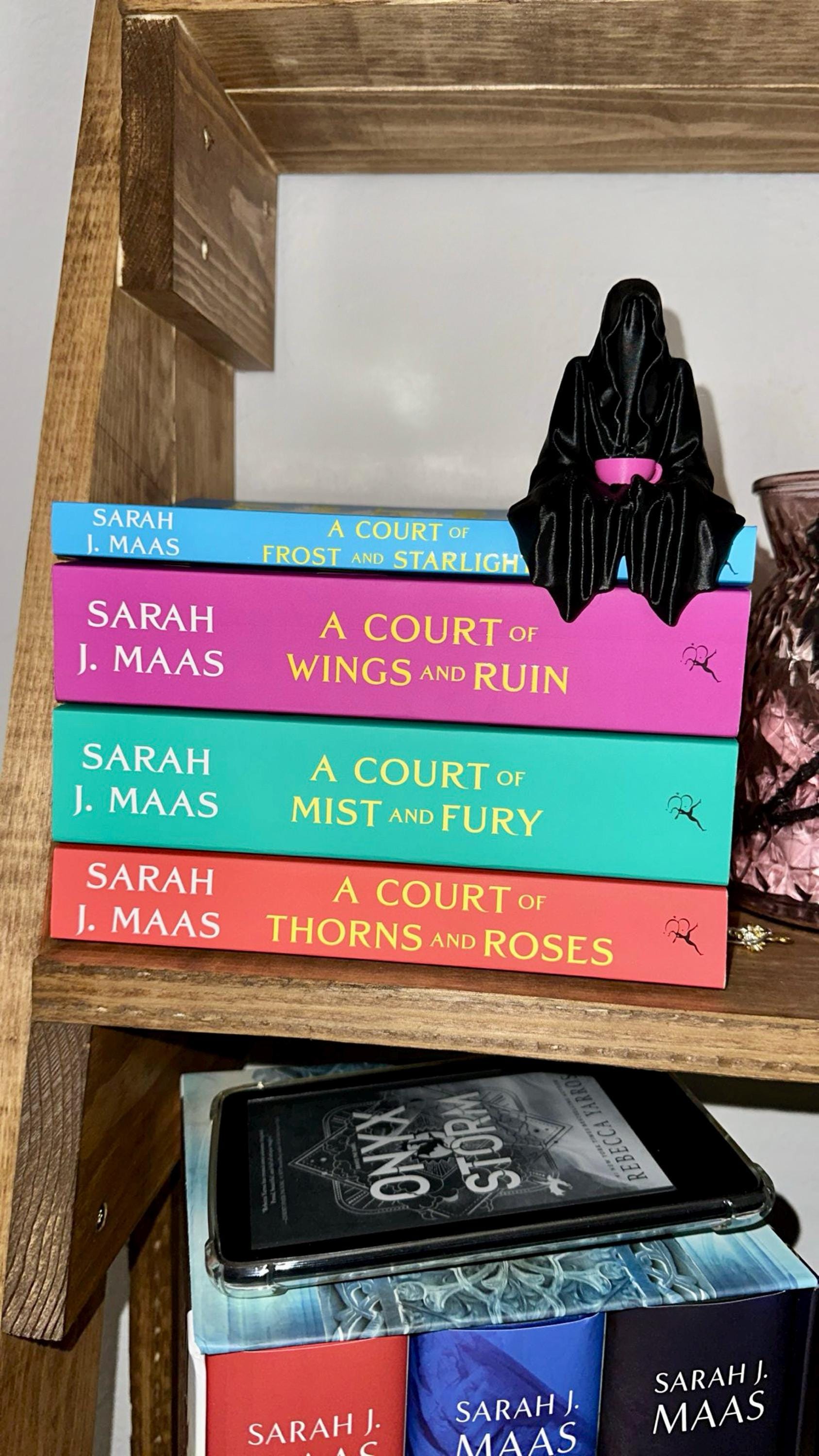 ACOTAR Suriel Bookshelf Accessory | Velaris Ghost Fantasy | Suriel Tea Court of Thorns
