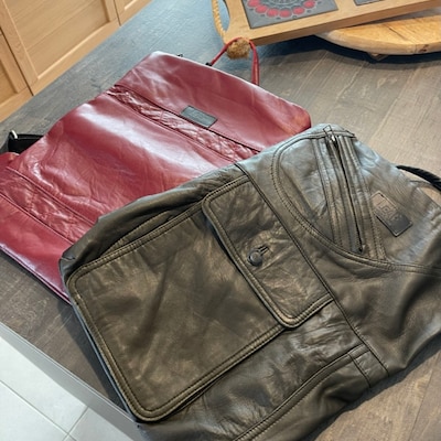 Black Suede Leather Backpack, Convertible Backpack, Black Suede ...