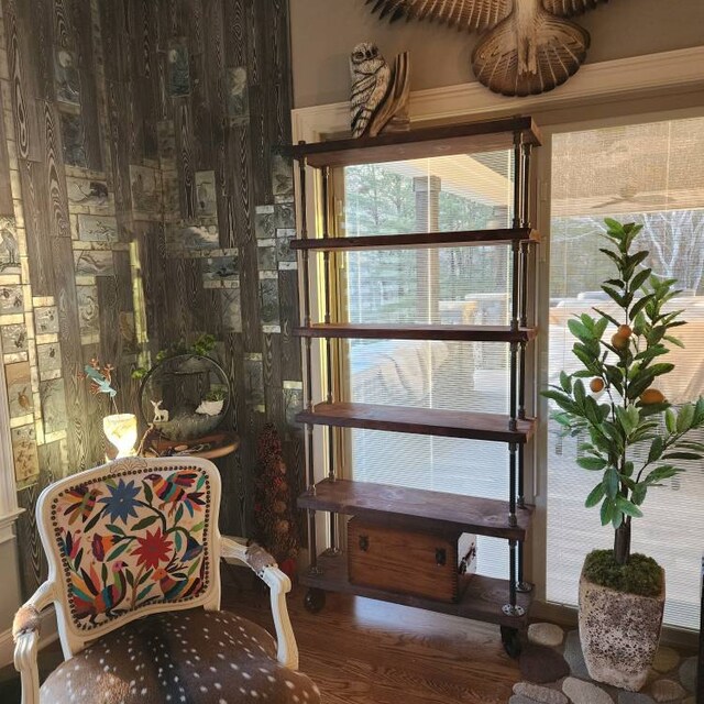 Bookcase With Casters, Bookcase on Wheels, Rustic Bookcase, Wooden