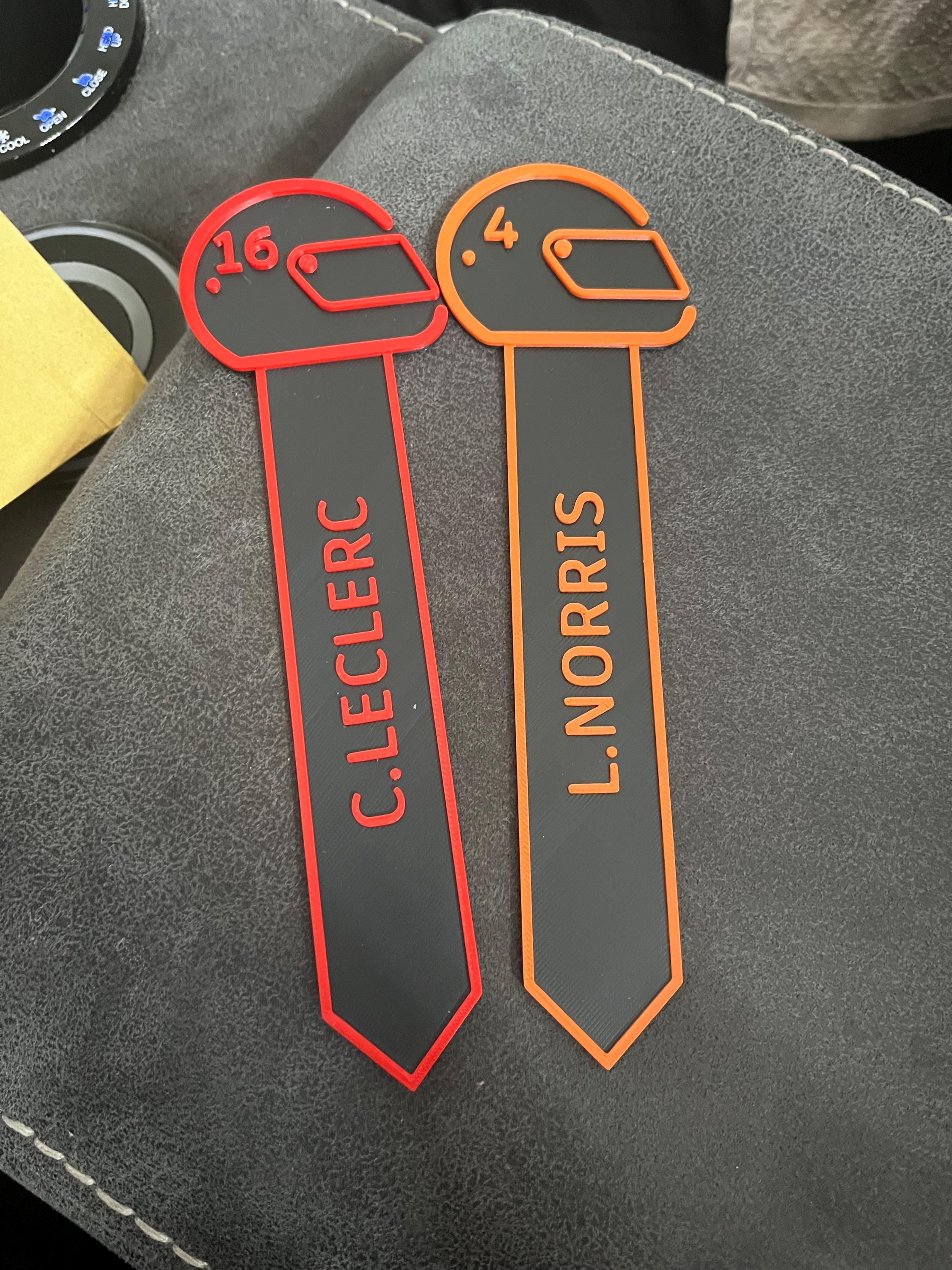 Formula 1 Inspired Driver bookmark - F1 inspired bookmark - F1 gift - Updated for 2025
