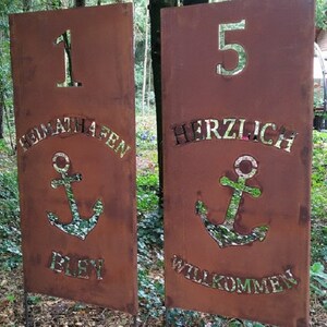 Gartenstecker Stecker ST300 Rost Skulptur Rostdeko Edelrost Steele Steelen