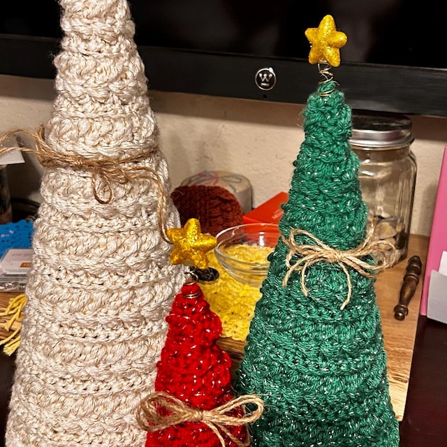 A customer's finished Wheat Stitch Tree Crochet Pattern + Video