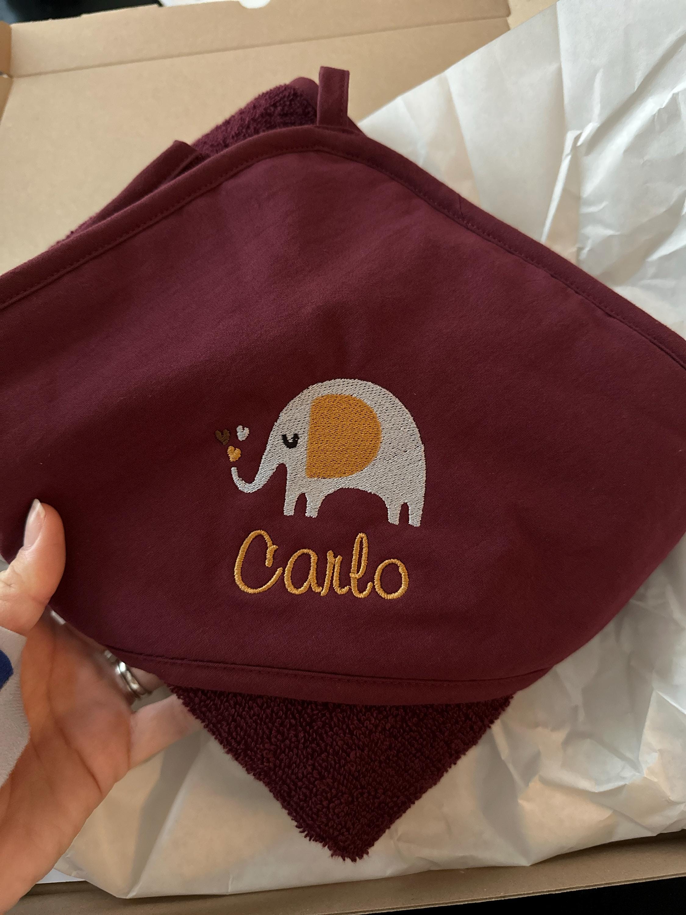Hooded towel with name personalized for baby and child / bath towel / Christmas / baptism / gift / 75x75 / 100x100 / girl/boy