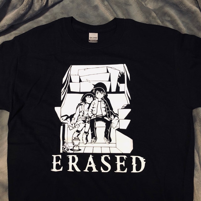 Erased Anime T-Shirt Unisex Cotton Tee Shirt Manga Gift Quality n1324