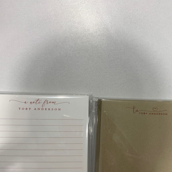 Personalized Notepad - CLASSY a NOTE FROM - Modern Social Stationery ...