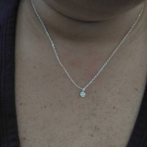 Customer photo, Baseball Pendant Necklace