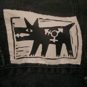 Trans Werewolf Patch Sew or Glue on Back Patch 9x7 Inches - Etsy