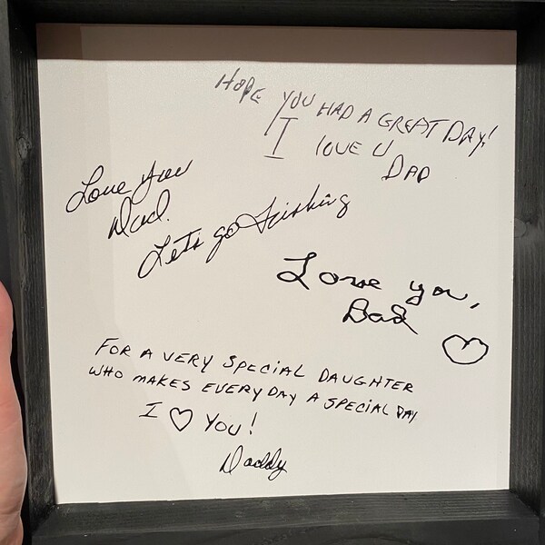 Handwritten Note, Handwritten Keepsake, Loved Ones Handwriting ...