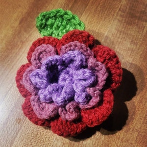 Multilayer Crochet Flower Pattern. Make Hair Accessories. Wedding ...