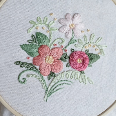 Tiny Bouquet Hand Embroidery Pattern Digital Download PDF - Etsy