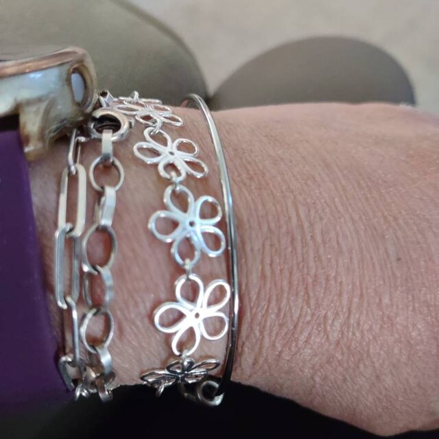 ◆STONEHENgE◆ silver daisy bracelet K1662 20001536_DAISY_BRACELET_2024_S
