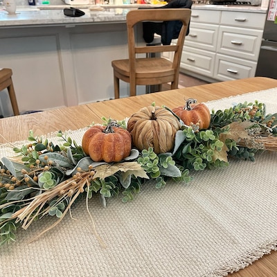 Coffee Table Decor, Fall Dine Table Centerpiece, Autumn Pumpkin Home ...