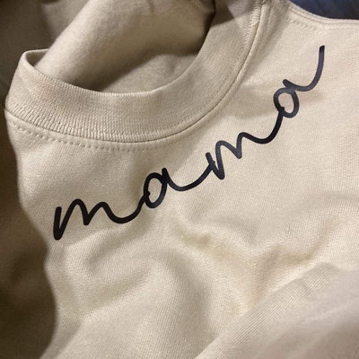 Custom Mama Sweatshirt With Kid Name on Sleeve Personalized - Etsy