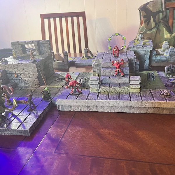 Aztec Water Ruin Set 28mm Dungeons and Dragons Pathfinder D&d Aztec Water Ruin Set 28mm Dungeons and Dragons Pathfinder D&d