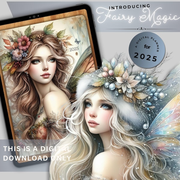 Winter Fairy Clipart Bundle 10 High Res Watercolor Jpgs for Junk ...
