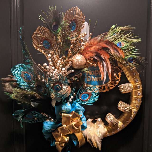 Holiday Peacock Wreath Compliments Decor - Debbee's Buzz