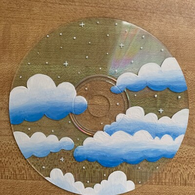 Painted Cloud CD Art - Etsy