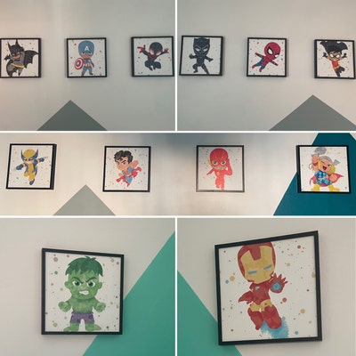 Superhero Kids Bedroom Decor, Superhero Prints, Superhero Wall Art ...