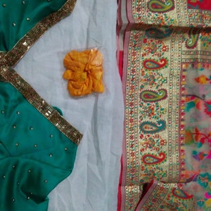 RICH RED WOVEN Banarasi Tussar Silk Saree With Brocade Blouse | Etsy