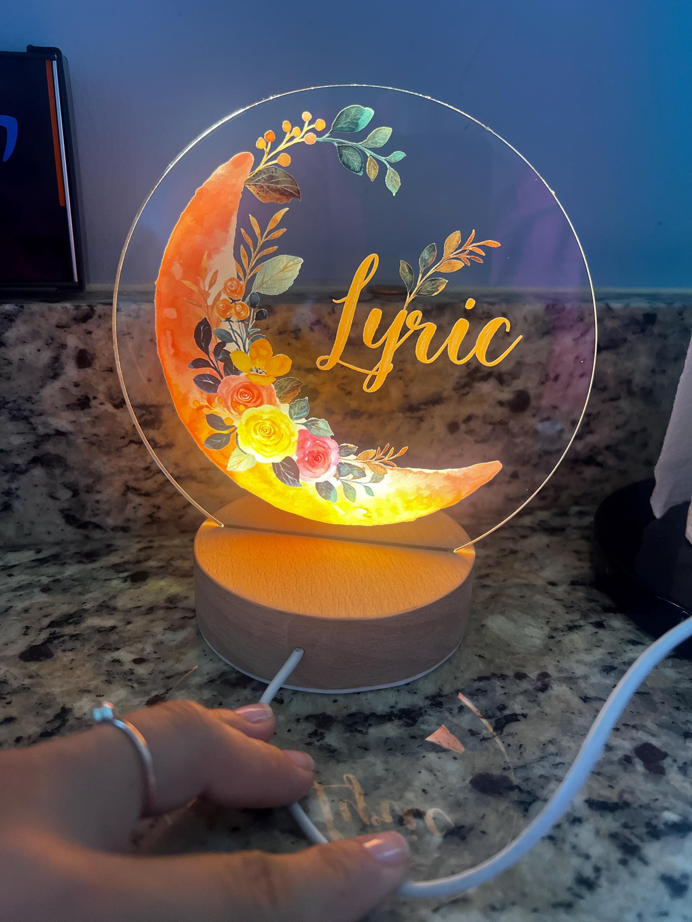 Baby Girl Gift, Personalized Night Light for Kids, Custom Night Light, Infant Gift, Personalized Lamp, Name Night Light