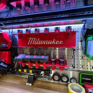 Milwaukee M12 Battery & Charger Station Mount – 48-59-2401, Wall Organizer For Tools