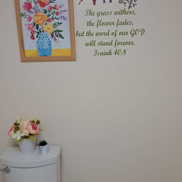 Custom Bible Verse Wall Decal: Personalized Scripture Vinyl Art - Etsy