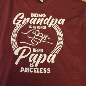 Being Grandpa Is An Honor Papa Priceless By Utenbaw