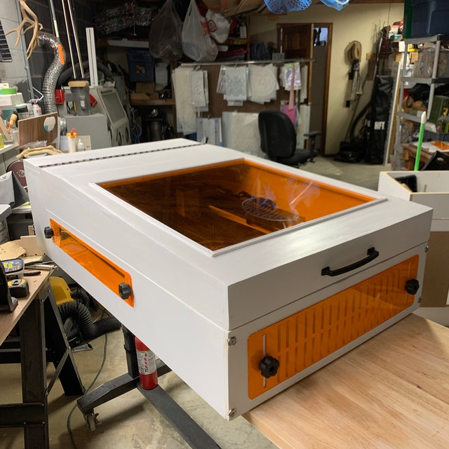Simple Laser Enclosure and Air Exhaust system - DIY laser enclosure, how to  build and design