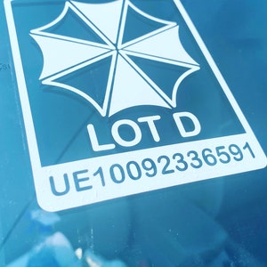 2x Umbrella Corporation Hive Parking Sticker Decal Aufkleber Digital Print  Resident Evil Windscreen Movie JDM DUB Auto Car Racing