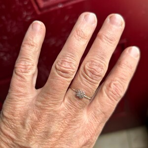 Customer photo, Four Leaf Clover Stacking Ring