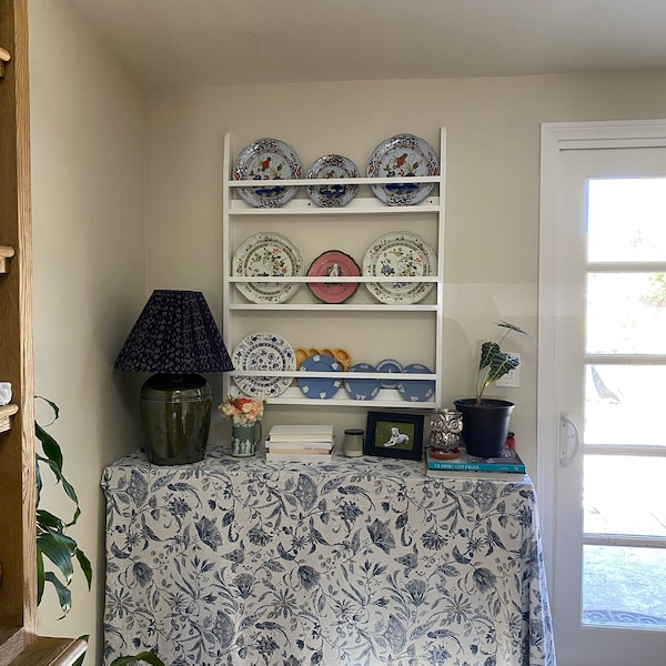 Plate Rack, Country Wall Shelf Display, Dish Rack, Platter and Cutting ...