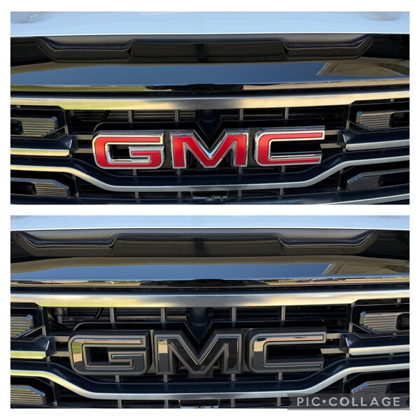 3D BLACK / RED OUTLINE RAISED DOMED TAILGATE LETTER FOR COLORAD 2023