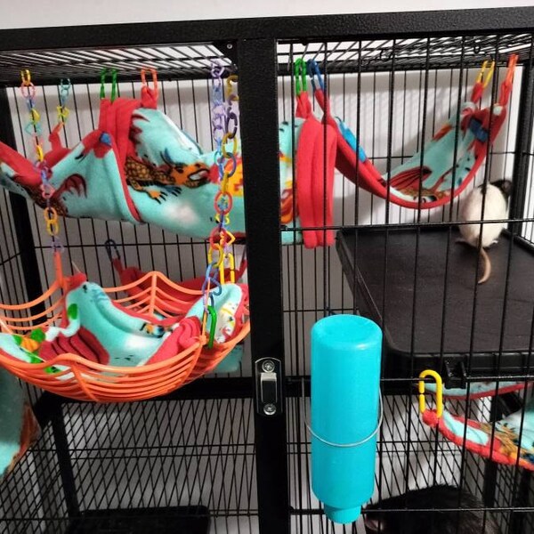 Picture of Ready to Ship/8 Piece Sugar Glider Cage Set/rainbow Candy /sugar Glider ...