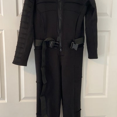 Black Jumpsuit Women Sci-fi Flight Suit Adult One Piece - Etsy