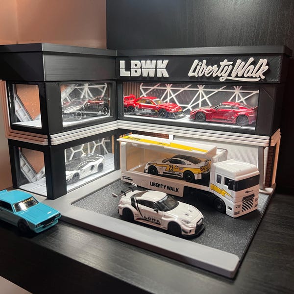 3D Printed L-shaped 2-storey Building Diorama With LED Lighting - Kaido ...