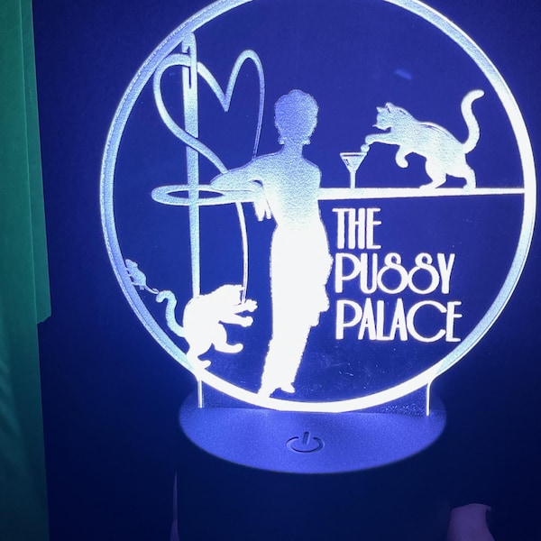 Laser Engraved LED Light up Display/sign, Custom LED Sign-circle - Etsy