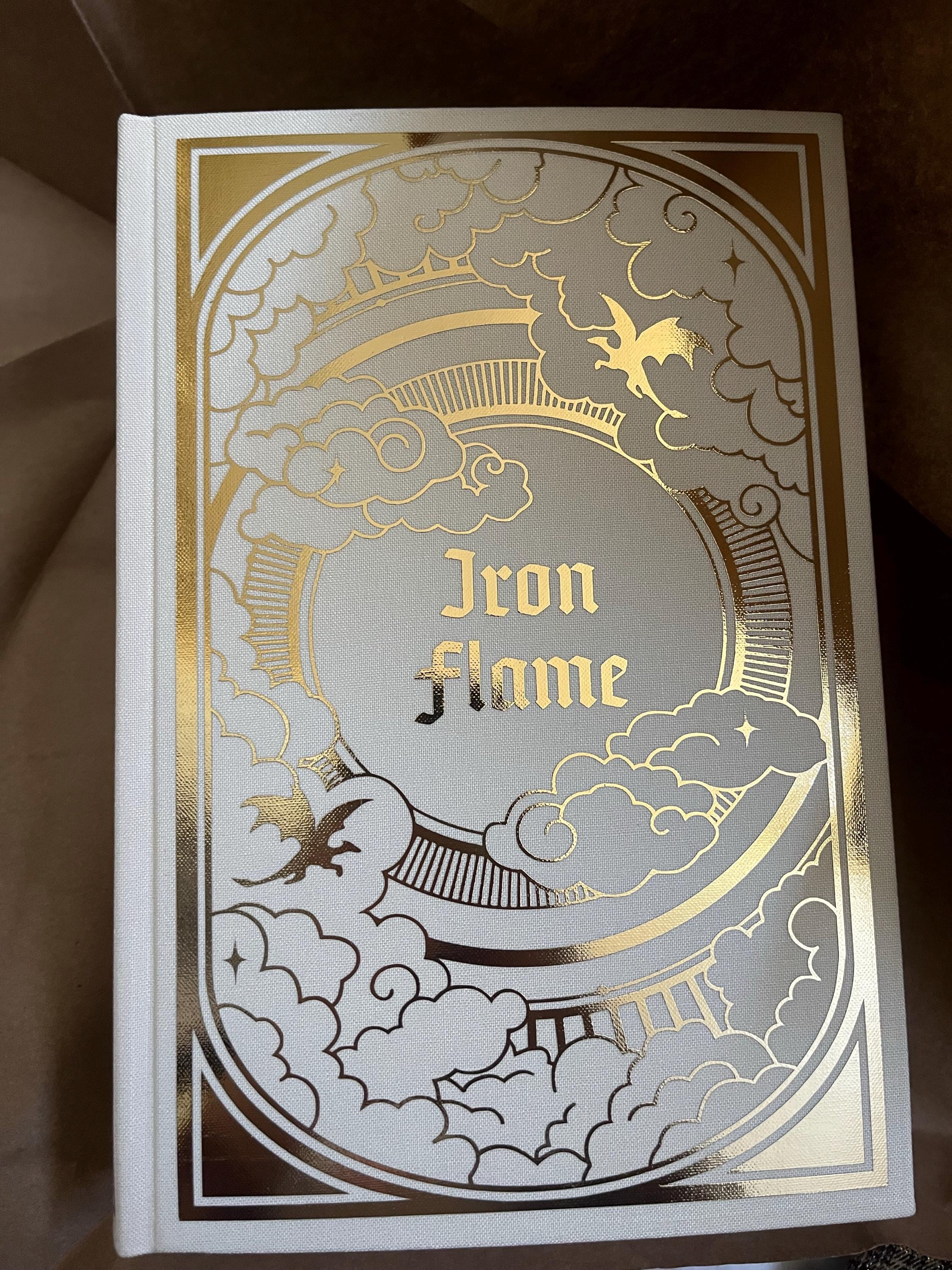 Iron Flame Rebound Book | Special Edition, Handmade, Foil Cover, The Empyrean series, Rebecca Yarros, Custom Rebind, Bindery, Fourth Wing