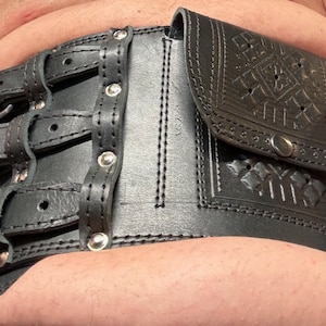 mens leather corset belt