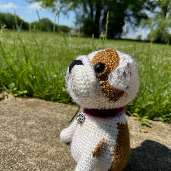 English Bulldog Crochet Pattern Bulldog Dog Amigurumi Pattern Crochet